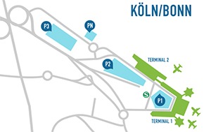 Plan Köln Bonn Flughafen Parken